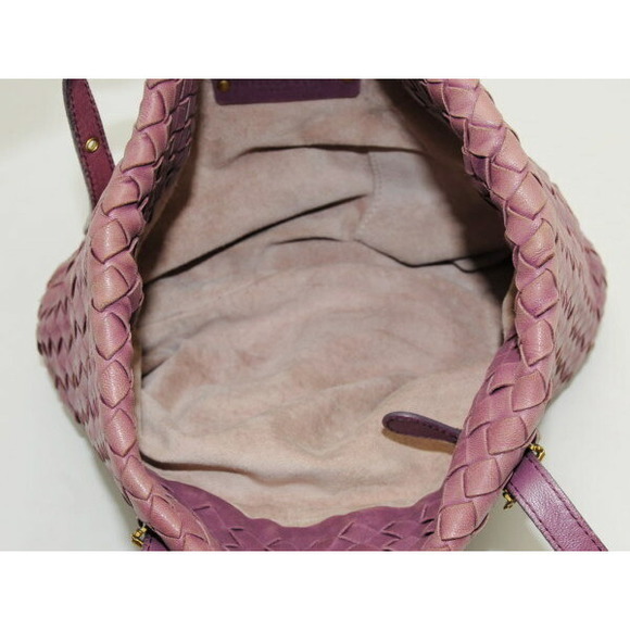 Bottega Veneta Handbag Intrecciato Lambskin Lavender - Picture 2 of 3